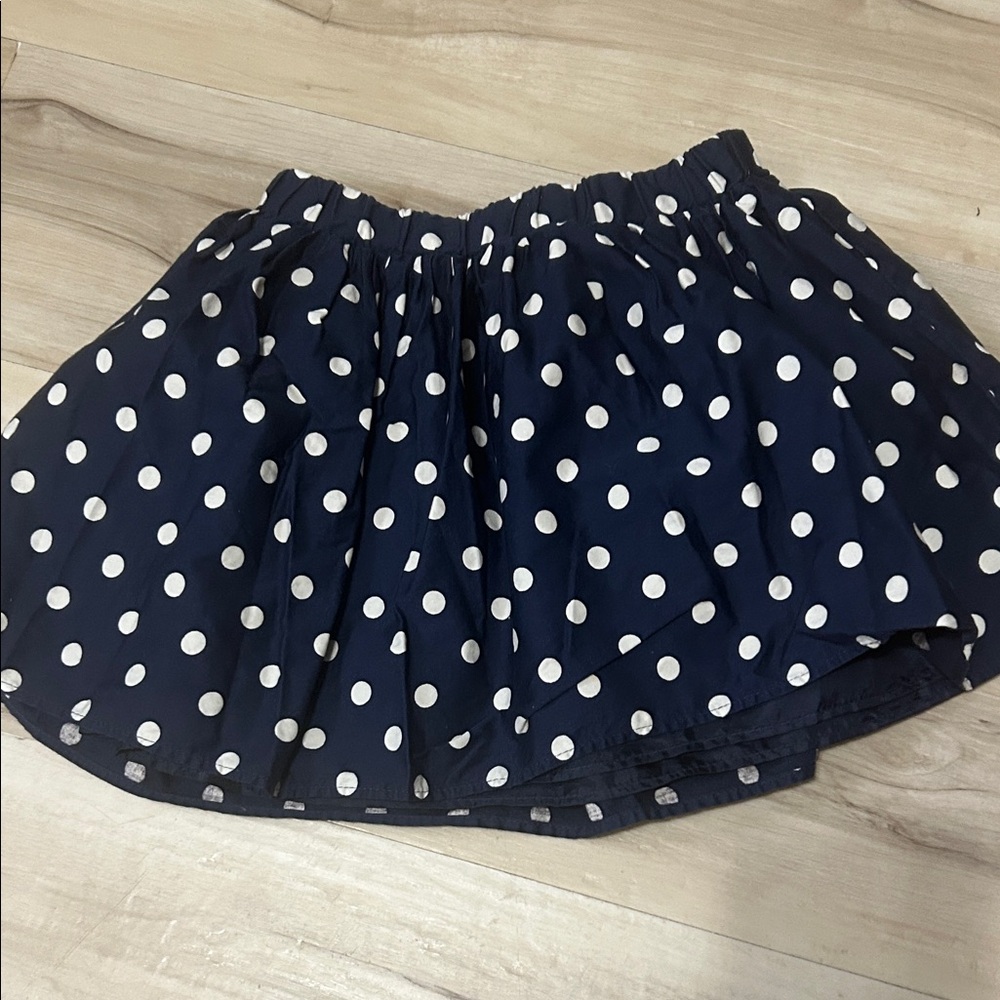Place Navy Polka Dot Skirt